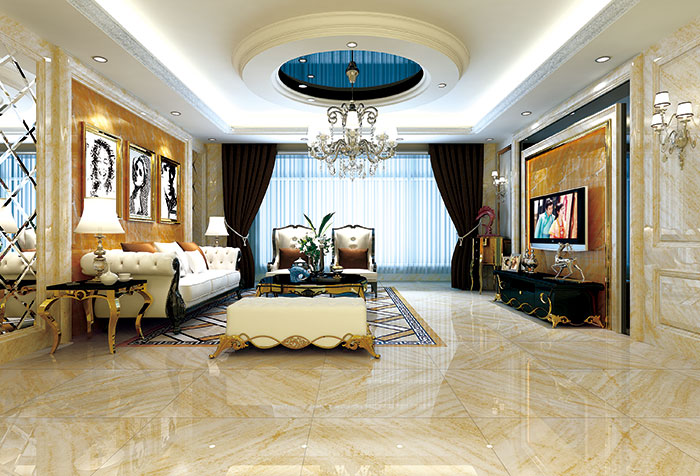 永利中国瓷砖客厅KWP68017-KWS68016效果图