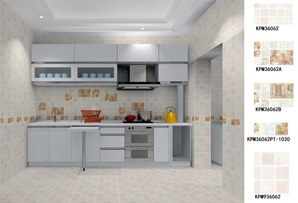 陶瓷一线品牌永利中国瓷砖厨房效果图