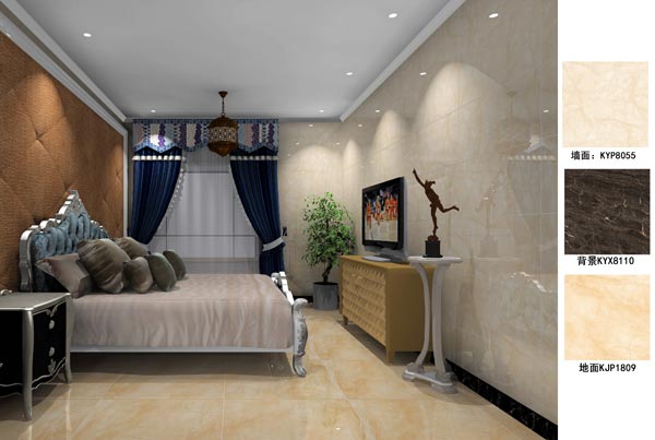 陶瓷一线品牌永利中国瓷砖卧室效果图