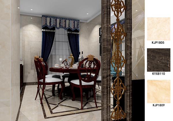 永利中国瓷砖案例鉴赏餐厅效果图