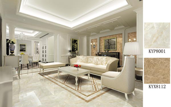 陶瓷一线品牌永利中国瓷砖美式客厅效果图