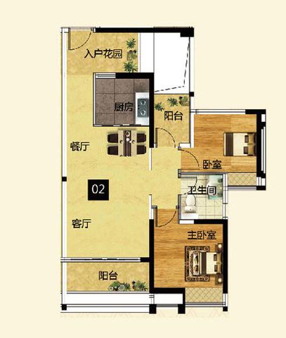 永利中国家装：佛山灯湖华府90㎡现代简约装修效果鉴赏