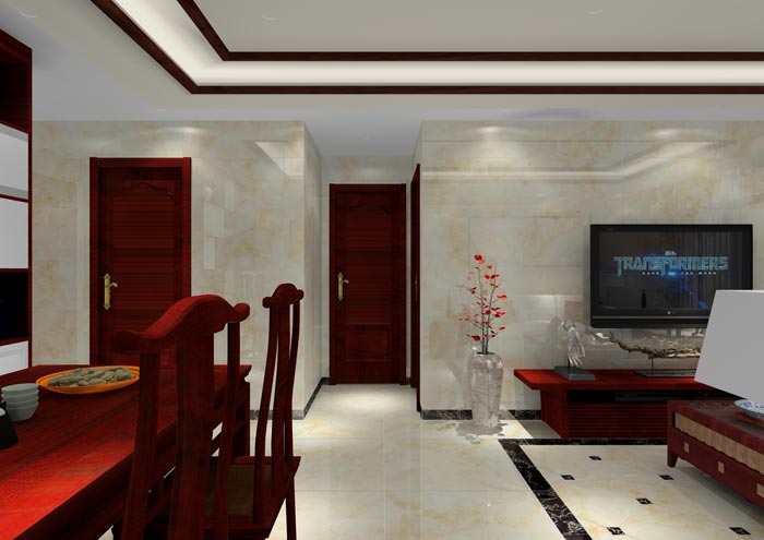 永利中国家装：佛山合景新鸿基·泷景100㎡新中式装修效果鉴赏