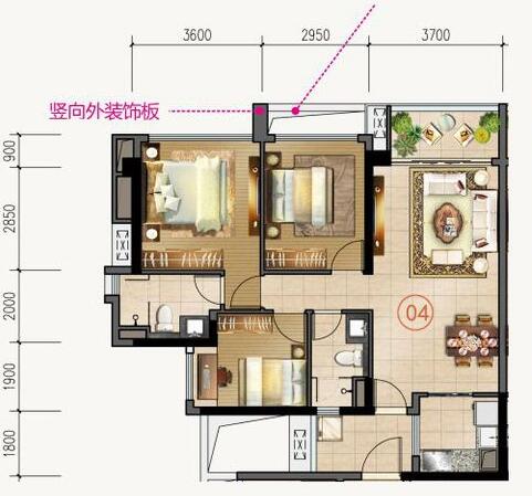 永利中国家装：佛山合景新鸿基·泷景96㎡简约现代装修效果鉴赏