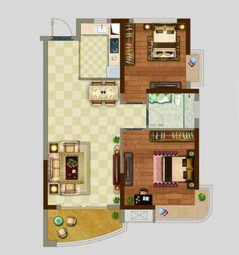 永利中国家装：佛山丹灶桂丹颐景园74㎡简约现代装修效果鉴赏