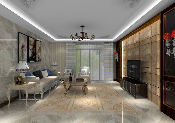 永利中国家装：佛山水悦龙湾141㎡简欧装修效果鉴赏