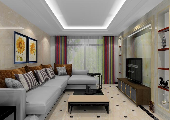 永利中国家装：佛山水悦龙湾92㎡的现代气概装修鉴赏