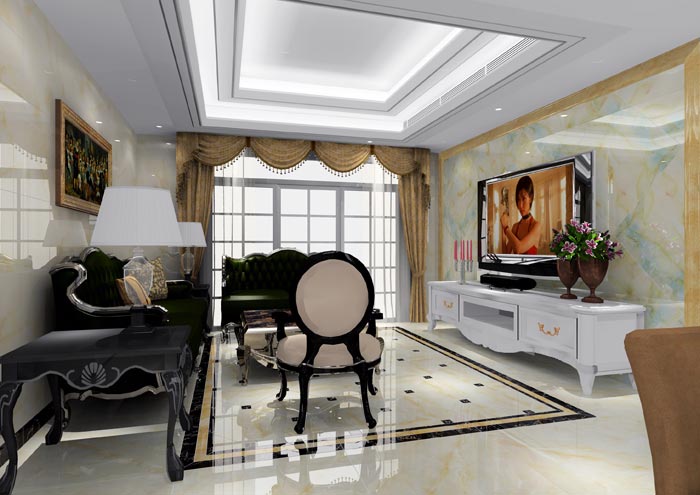 永利中国家装：佛山恒宝御龙湾128㎡的欧式气概装修鉴赏