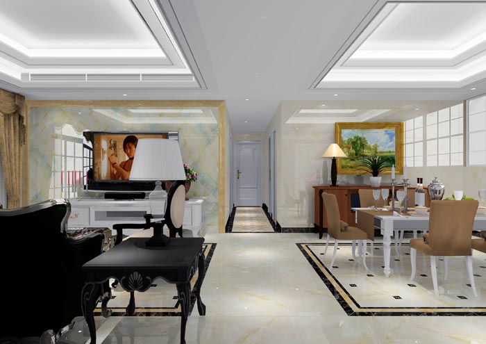 永利中国家装：佛山恒宝御龙湾128㎡的欧式气概装修鉴赏