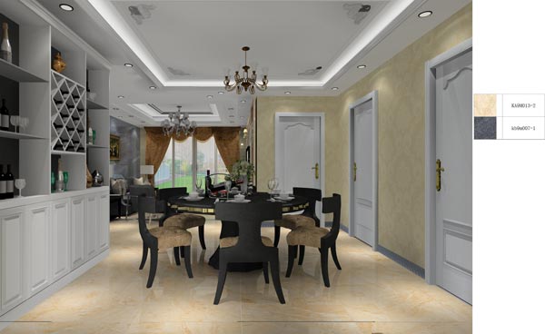 永利中国家装：井冈山协调家园安顿小区130㎡欧式气概装修鉴赏