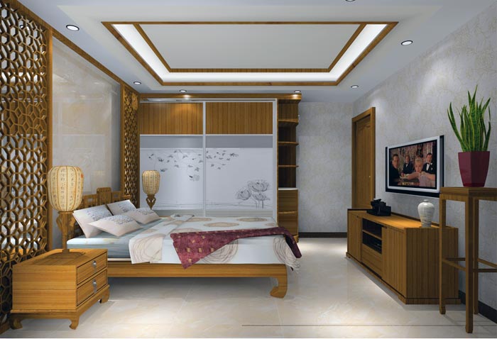 永利中国家装：井冈山协调家园安顿小区130㎡中式气概装修鉴赏