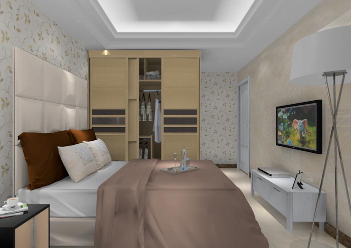 永利中国家装：佛山狮山上林苑91㎡简约气概装修鉴赏