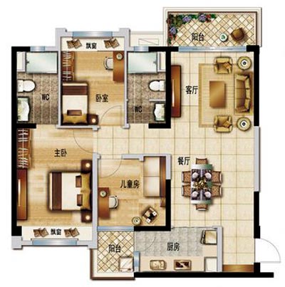 永利中国家装：顺德碧桂园桂澜山108㎡的新中式气概装修鉴赏