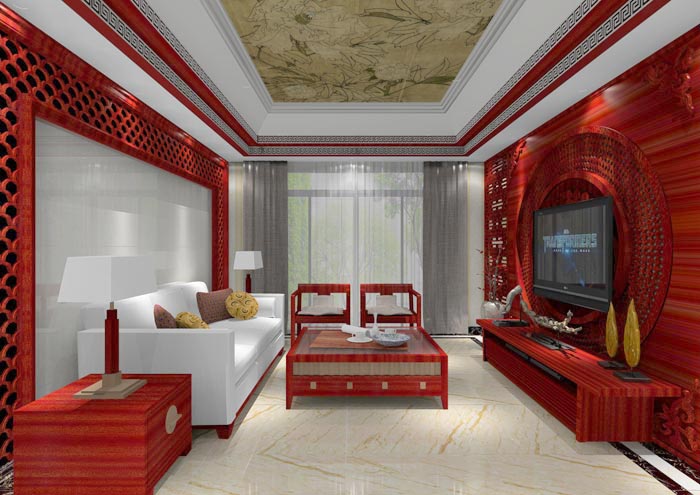 永利中国家装：佛山佛山容桂颐澳花园112㎡的中式气概装修鉴赏