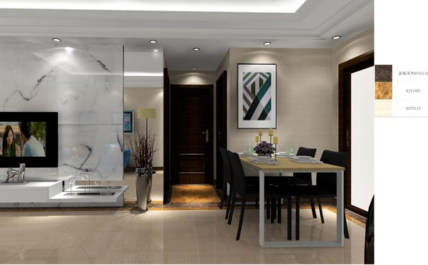 永利中国家装：成都时代漂亮59㎡的现代气概装修鉴赏