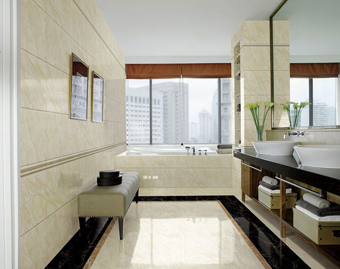 现代装饰中，，，，，，瓷砖已然不止是装饰质料了，，，，，，选好瓷砖不但可以免去装修后顾之忧，，，，，，更能使家居空间设计感油然而生。。。。。。。。卫生间作为家居空间尤为主要的地方，，，，，，怎样选择瓷砖是评判卫生间优劣的主要体现。。。。。。。。