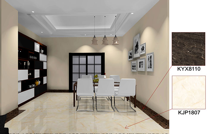 佛山万科·湖岸装修案例餐厅效果图