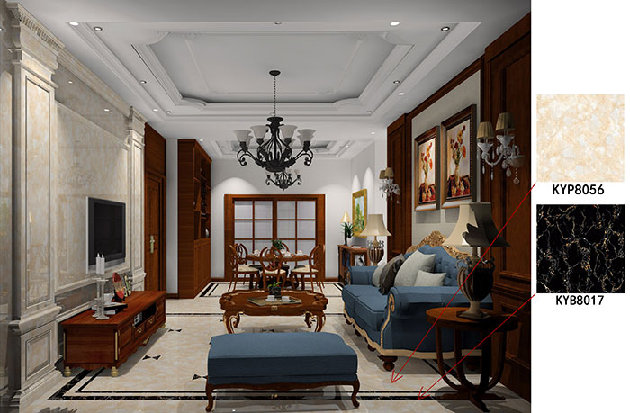 大沥碧桂园·华府装修案例客餐厅效果图